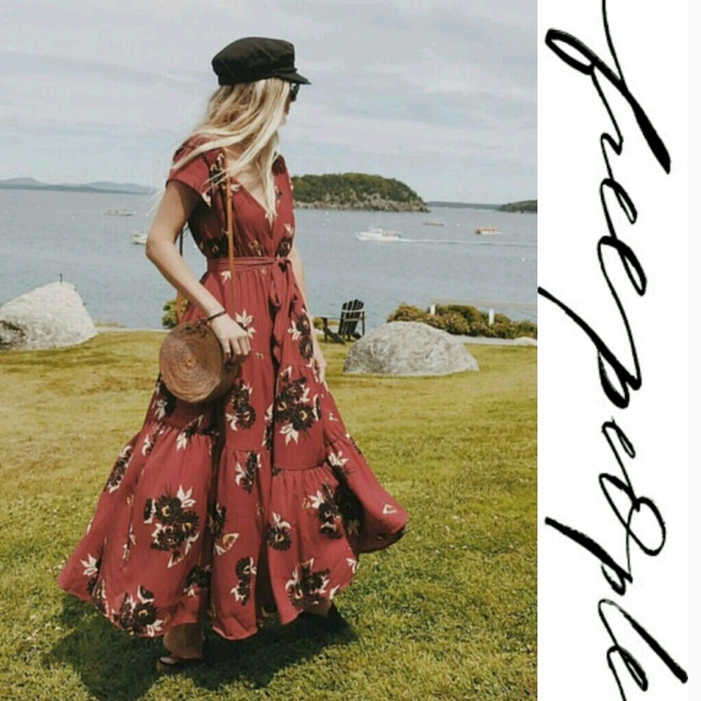 🌿🆕 FREE PEOPLE All I Got Printed Maxi 